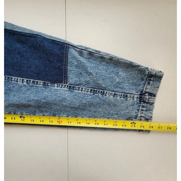 BDG Urban Outfitters Jeans Womens Medium Blue Jogger Patchwork Knee Elastic - Picture 10 of 16